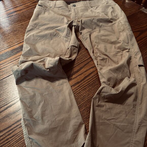 Kuhl Pants Mens 36x30 Brown Khaki Konfidant Air Gusseted Vented 9-Pocket Hiking - Picture 3 of 14